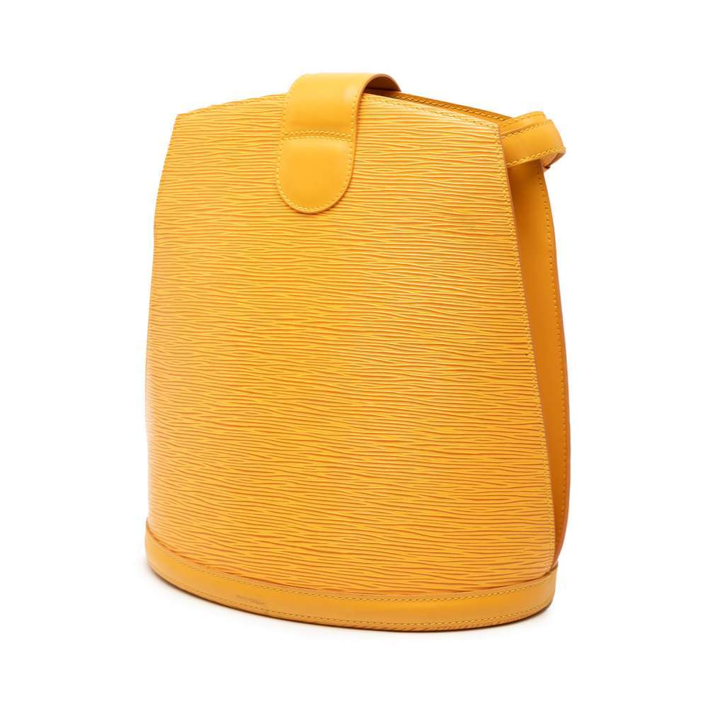 Louis Vuitton Epi Cluny Yellow Leather Good - Back View