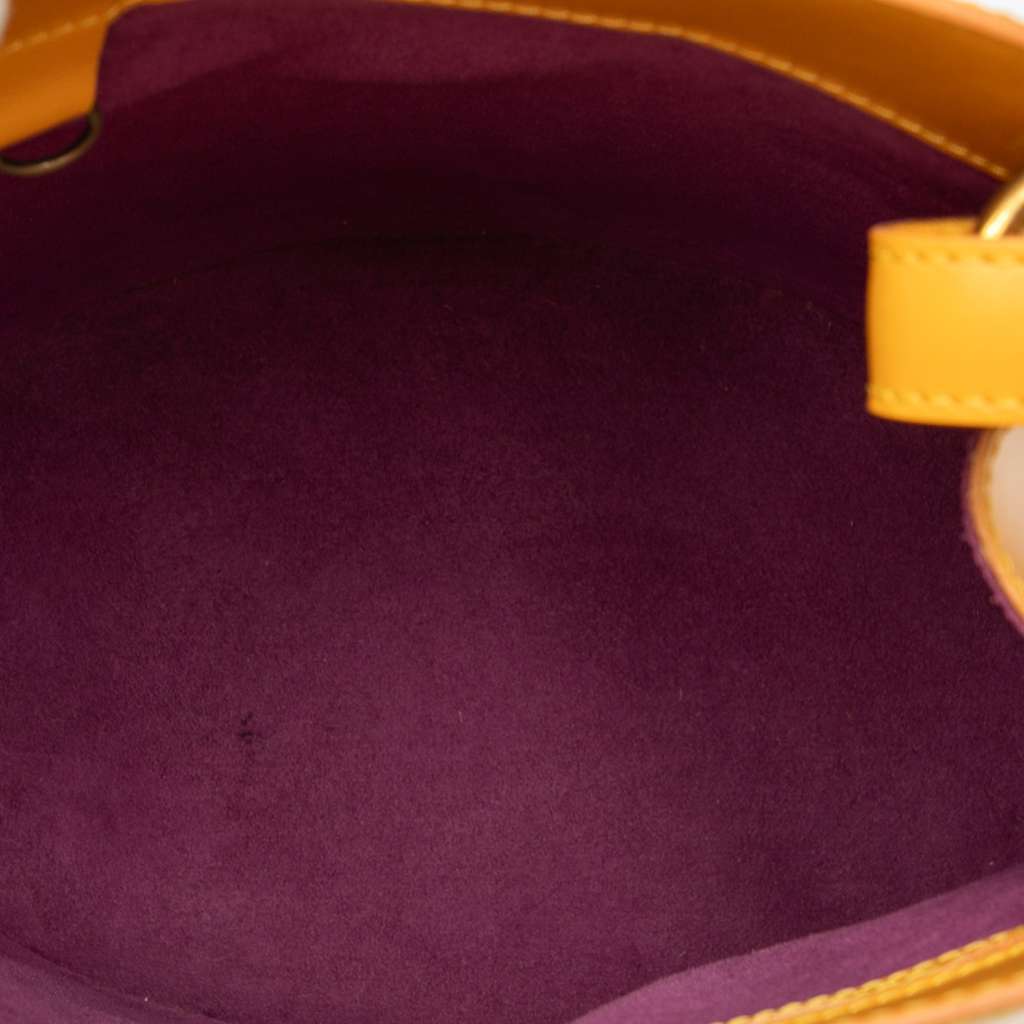 Louis Vuitton Epi Cluny Yellow Leather Good - Model View