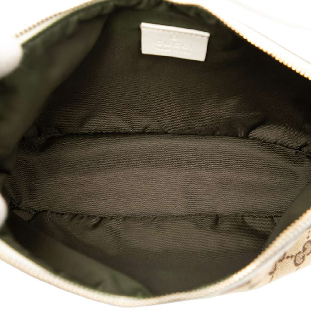Gucci GG Canvas Web Handbag Brown Canvas Good - Model View