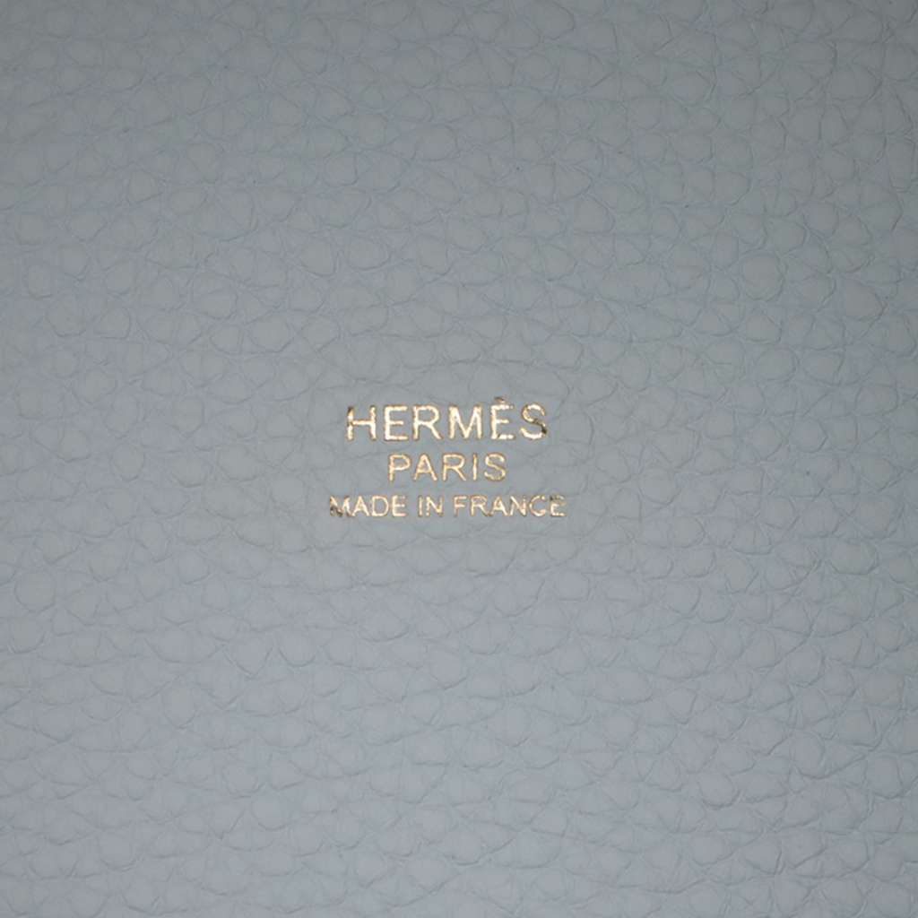 Hermès Clemence Picotin Lock 22 Blue Leather Good condition - Model View