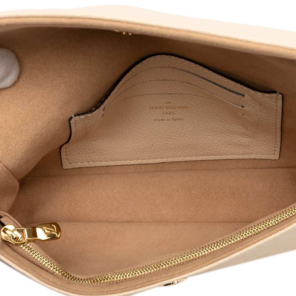 Louis Vuitton Monogram Empreinte Giant Ivy Wallet on Chain Brown Leather Very good - Model View