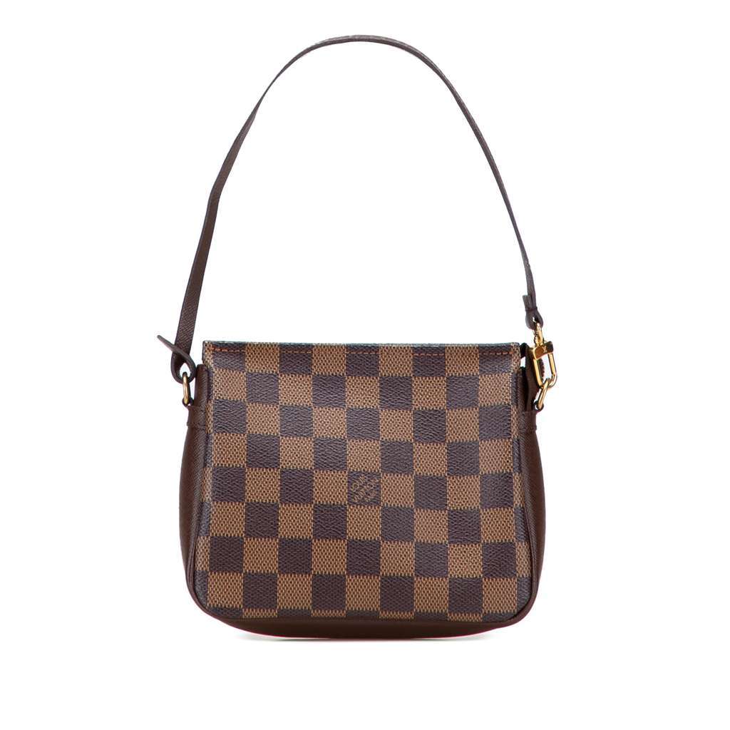 Louis Vuitton Damier Ebene Trousse Pochette Brown Canvas Very good - Front View