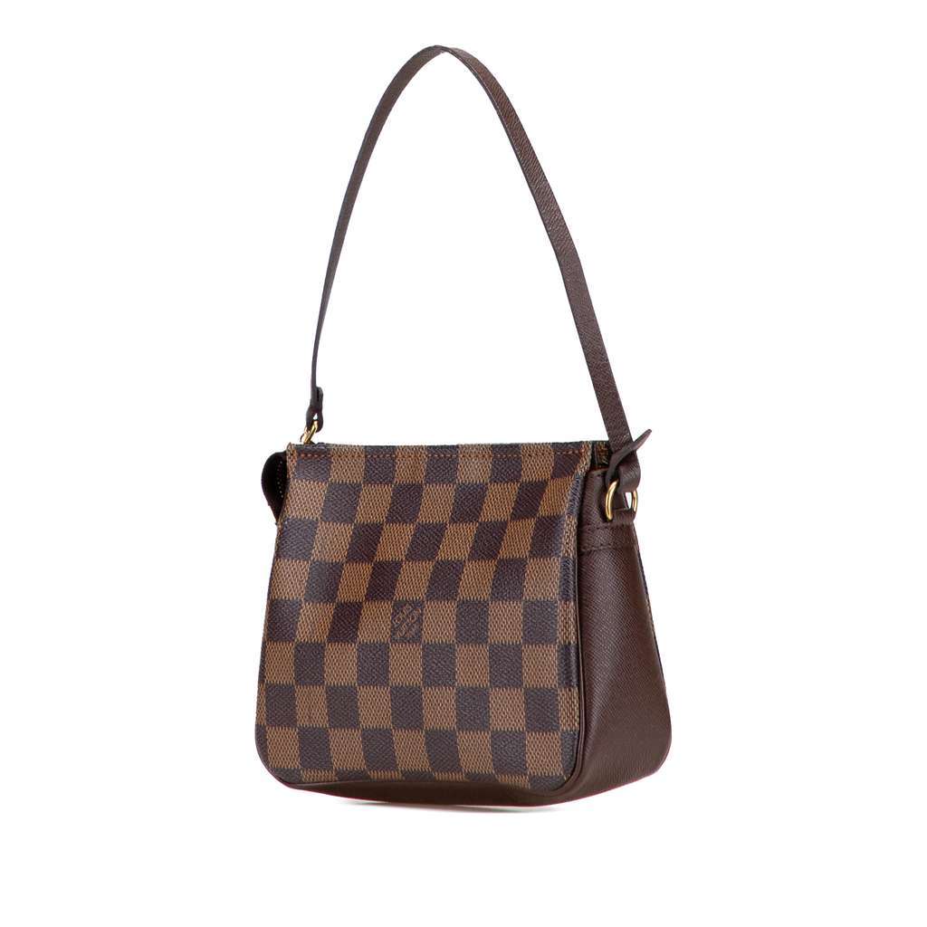 Louis Vuitton Damier Ebene Trousse Pochette Brown Canvas Very good - Back View