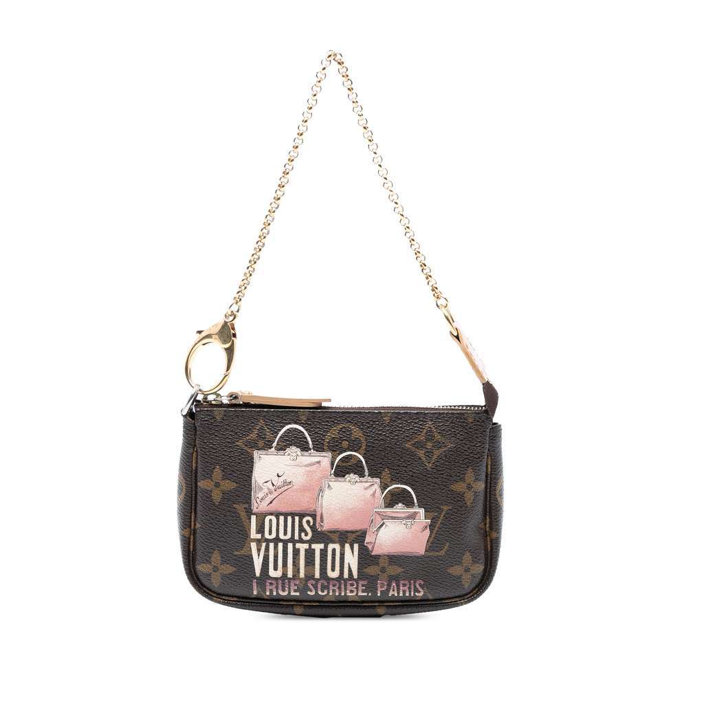 Louis Vuitton Monogram Affiche Mini Pochette Accessoires Brown Very good condition - Front View
