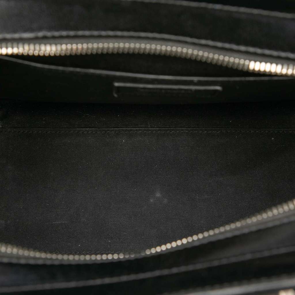 Saint Laurent Small Canvas Uptown Satchel White Canvas Good - Model View