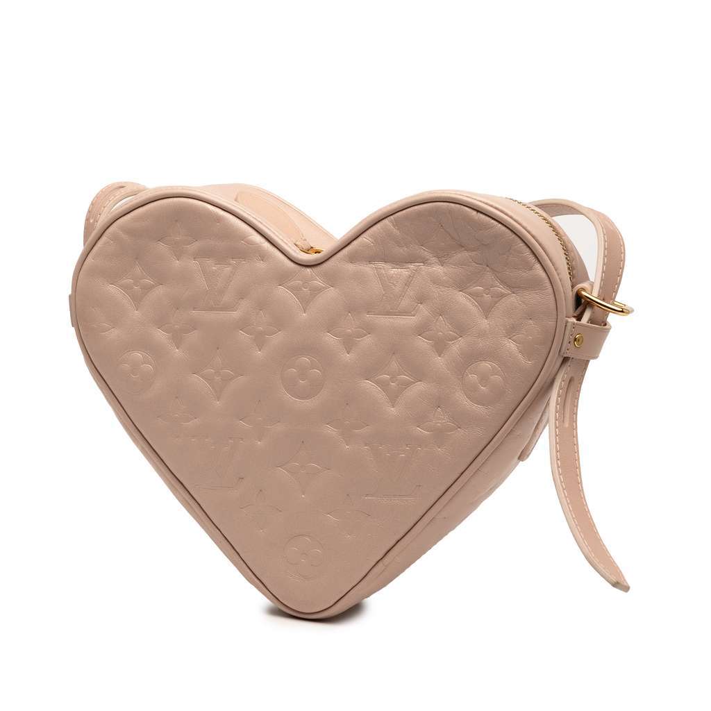 Louis Vuitton Monogram Embossed Lambskin Fall In Love Sac Coeur Pink Leather Very good - Back View