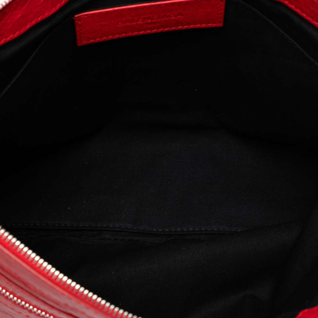 Balenciaga Lambskin Motocross Classic Clip L Clutch Red Leather Very good condition - Model View