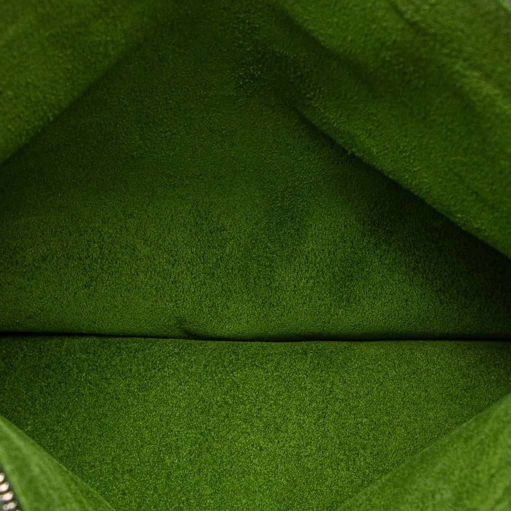 Bottega Veneta Suede Clutch Green Leather Very good - Model View