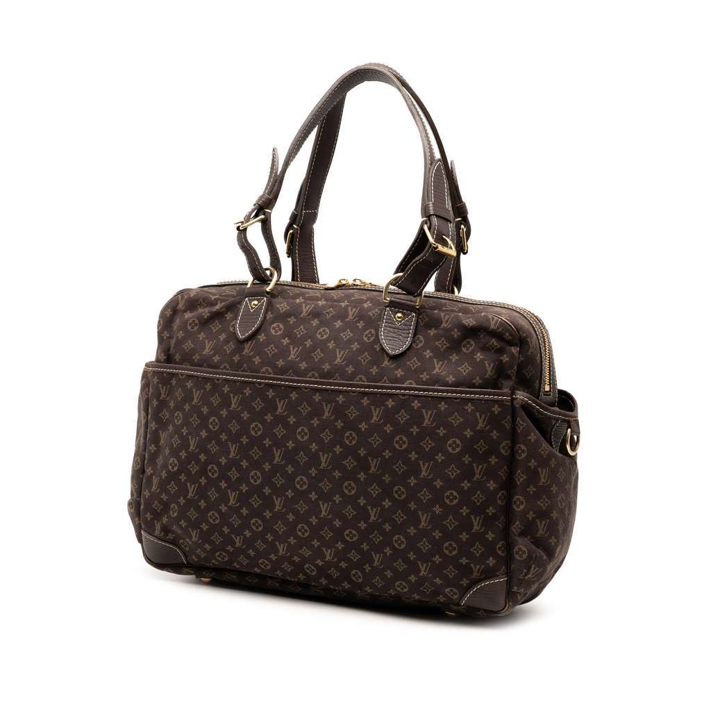 Louis Vuitton Monogram Mini Lin Sac A Langer Brown Good condition - Back View