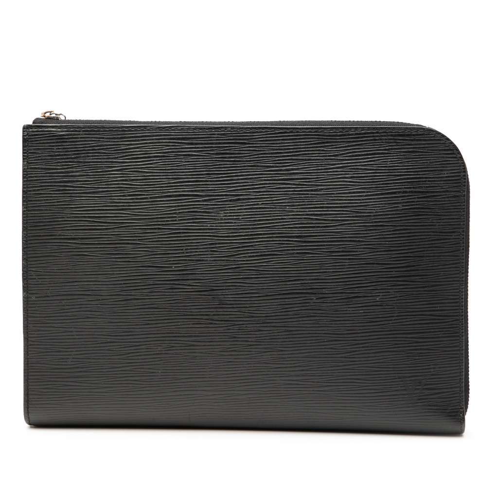 Louis Vuitton Epi Pochette Jour PM Black Leather Very good - Front View