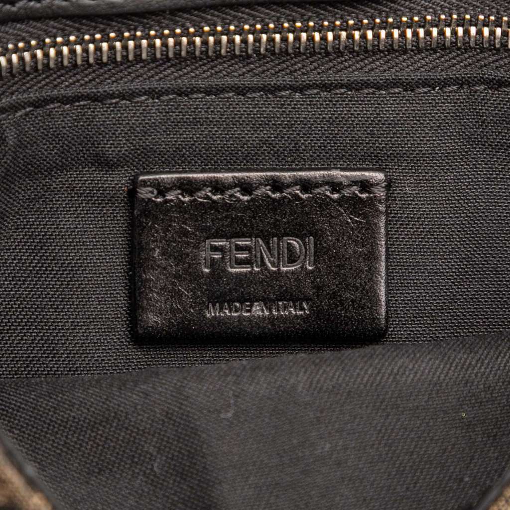 Fendi Zucca Canvas Convertible Baguette Pouch Brown Canvas Good condition - Box View