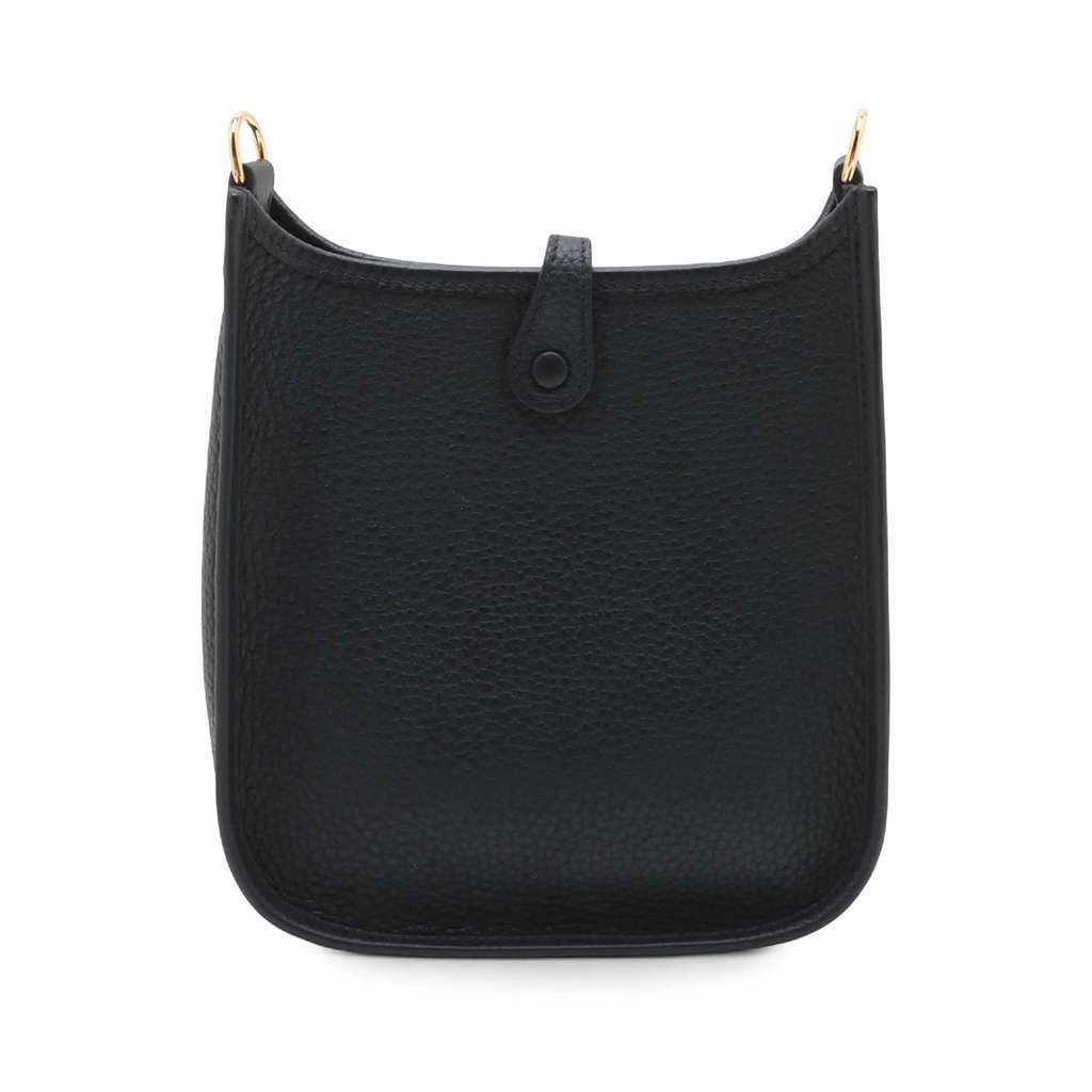 Hermès Clemence Evelyne TPM Black Leather Good condition - Back View