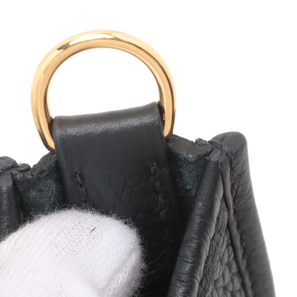 Hermès Clemence Evelyne TPM Black Leather Good condition - Box View