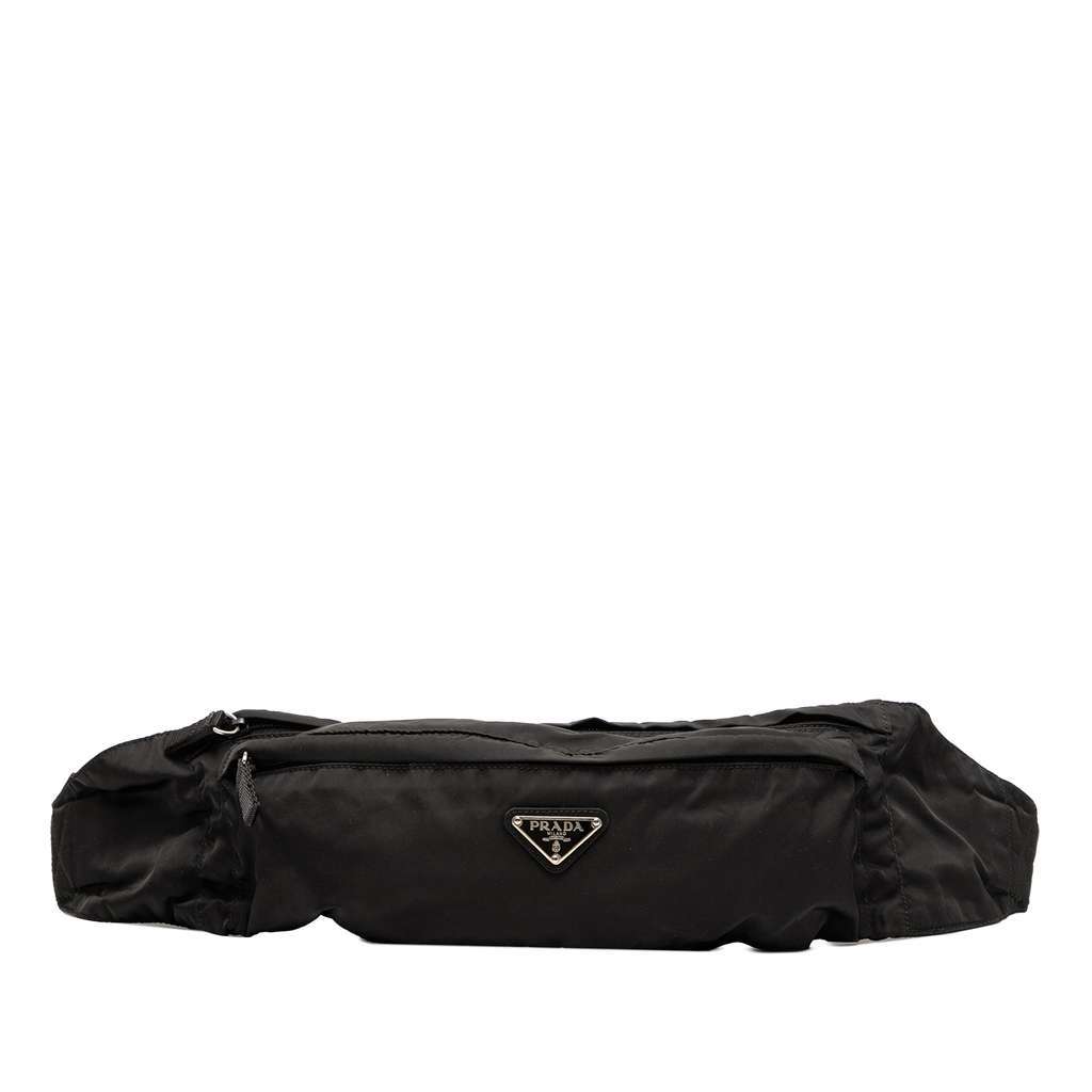 Prada Tessuto Belt Bag Black Good condition - Front View