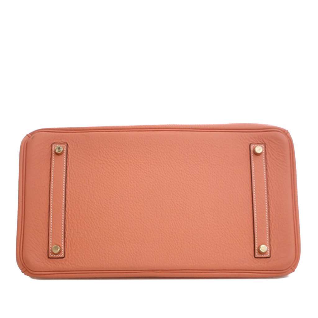Hermès Togo Birkin Retourne 35 Orange Leather Good condition - Box View