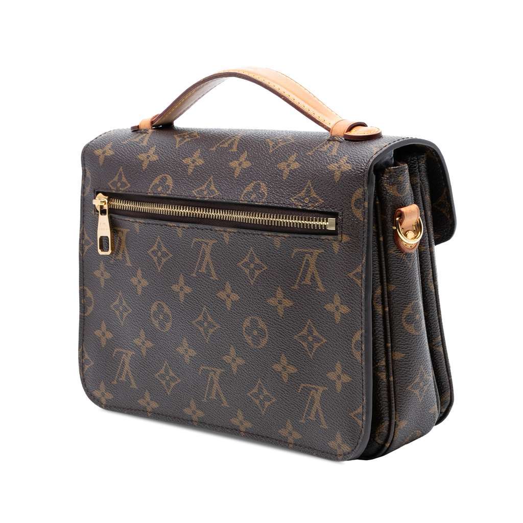 Louis Vuitton Monogram Pochette Metis Brown Good condition - Back View