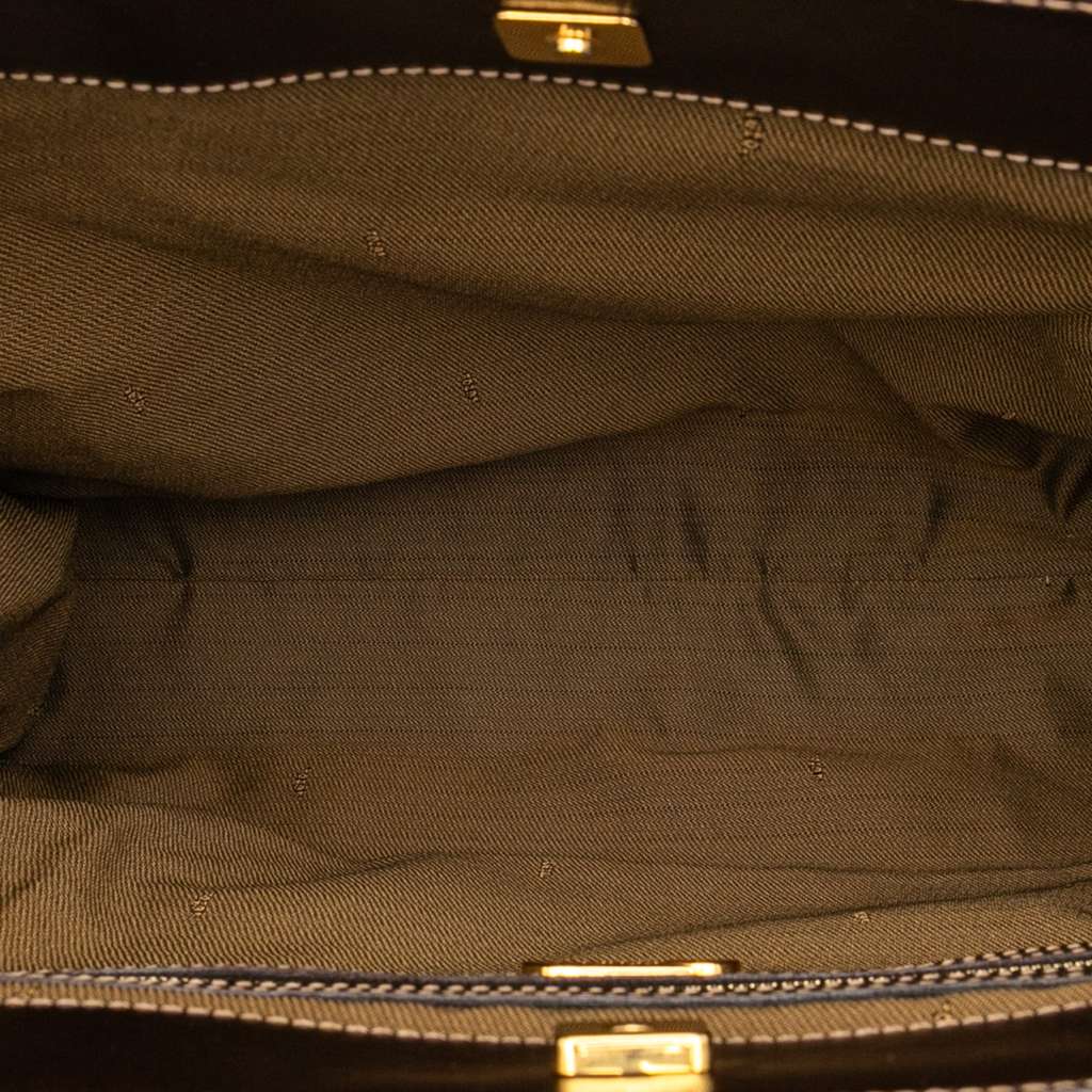 Fendi Zucca Canvas Twins Tote Brown Canvas Very good - Model View