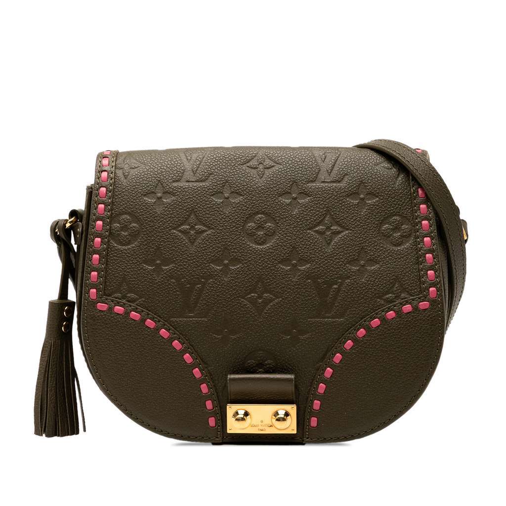Louis Vuitton Monogram Empreinte Junot Brown Leather Very good - Front View