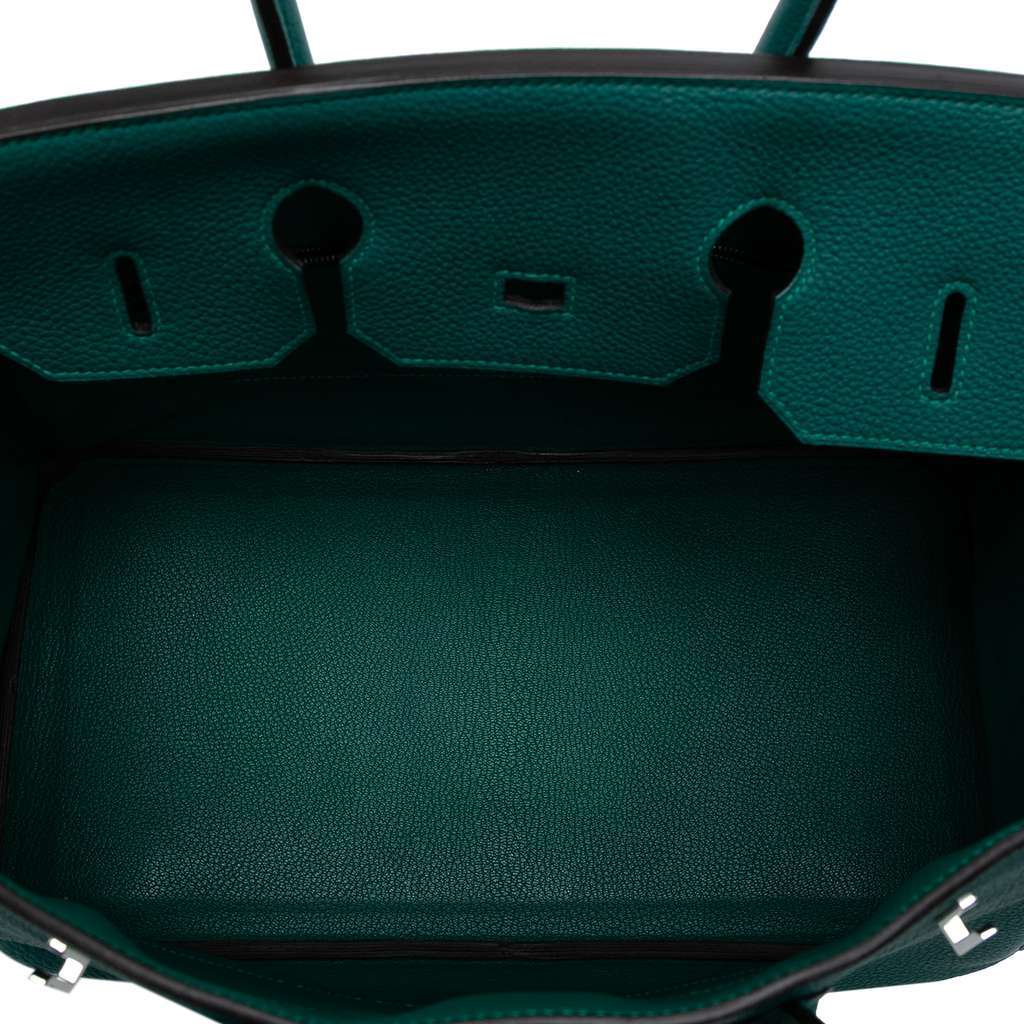 Hermès Togo Birkin Retourne 35 Green Leather Good condition - Model View