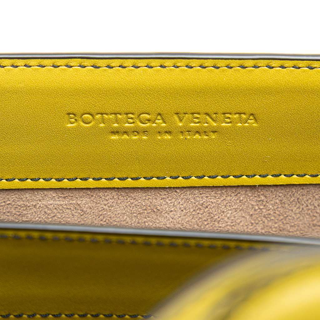 Bottega Veneta Bicolor Leather City Knot Shoulder Bag Brown Leather Good condition - Box View