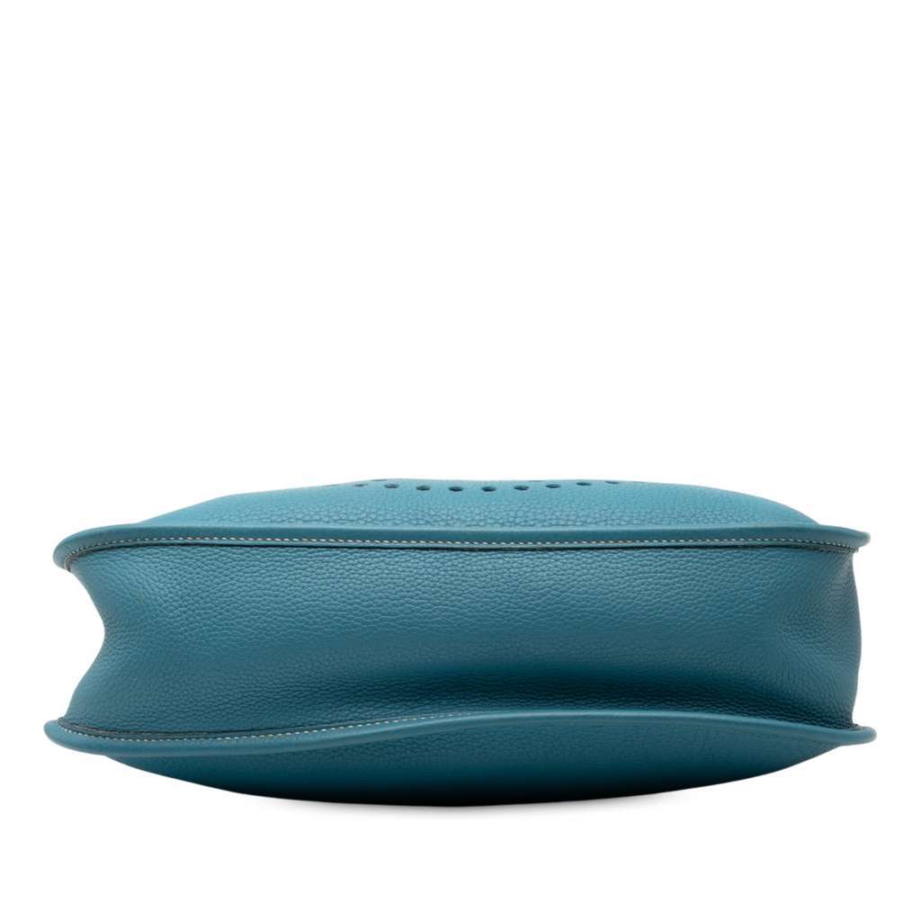 Hermès Togo Evelyne PM Blue Leather Good condition - Inside View