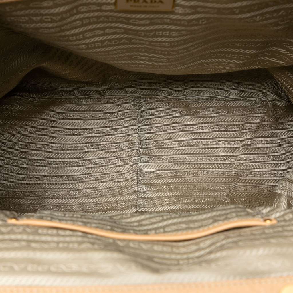 Prada Cervo Antik Frame Handbag Brown Leather Very good condition - Model View