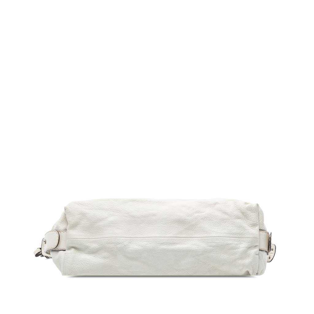 Gucci Large Leather Bamboo Bar Tote White Leather Very good condition - Inside View