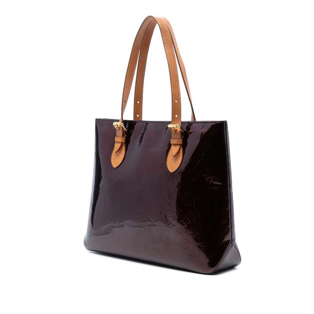Louis Vuitton Monogram Vernis Brentwood Purple Leather Very good condition - Back View