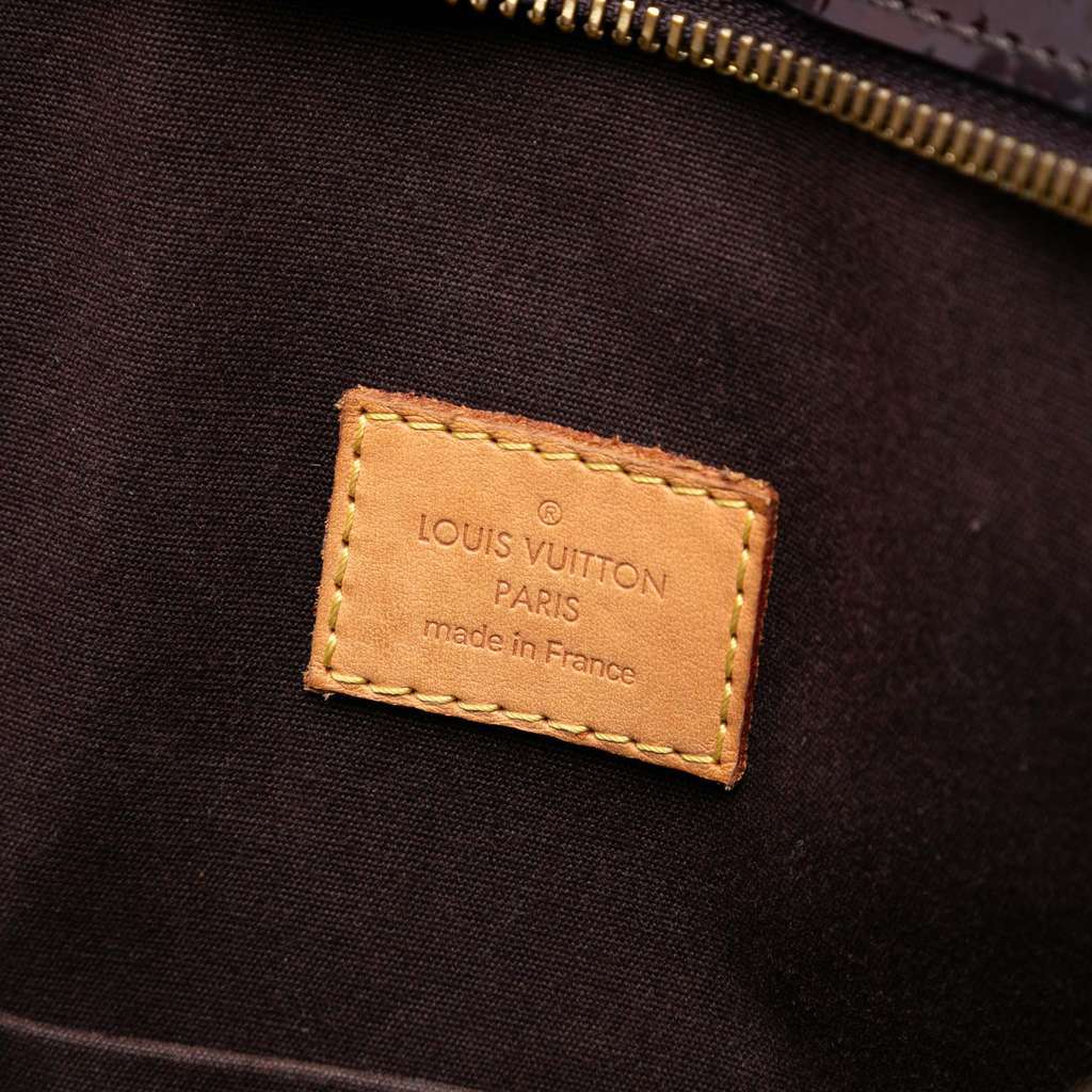Louis Vuitton Monogram Vernis Brentwood Purple Leather Very good condition - Box View