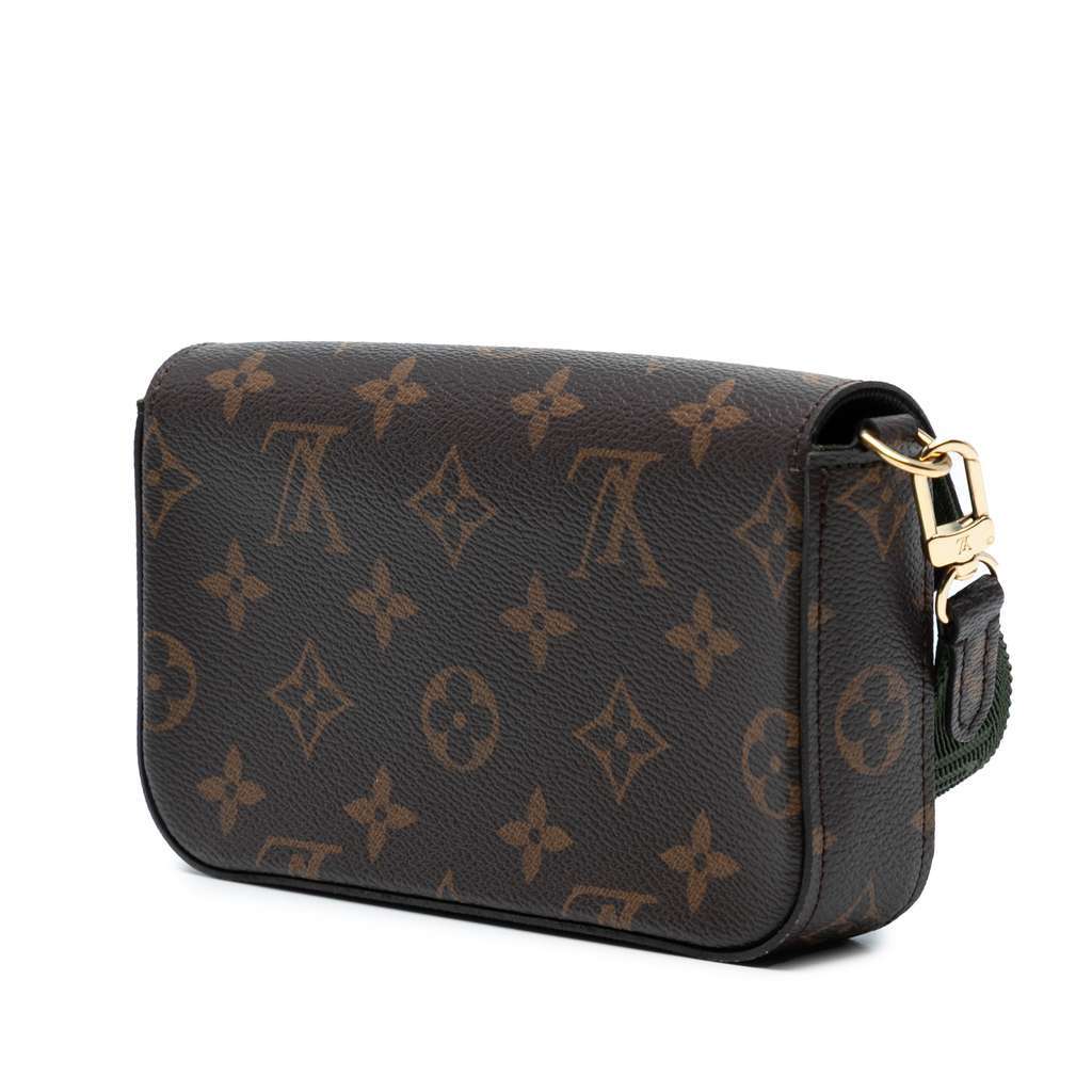 Louis Vuitton Monogram Felicie Strap And Go Brown Good - Back View