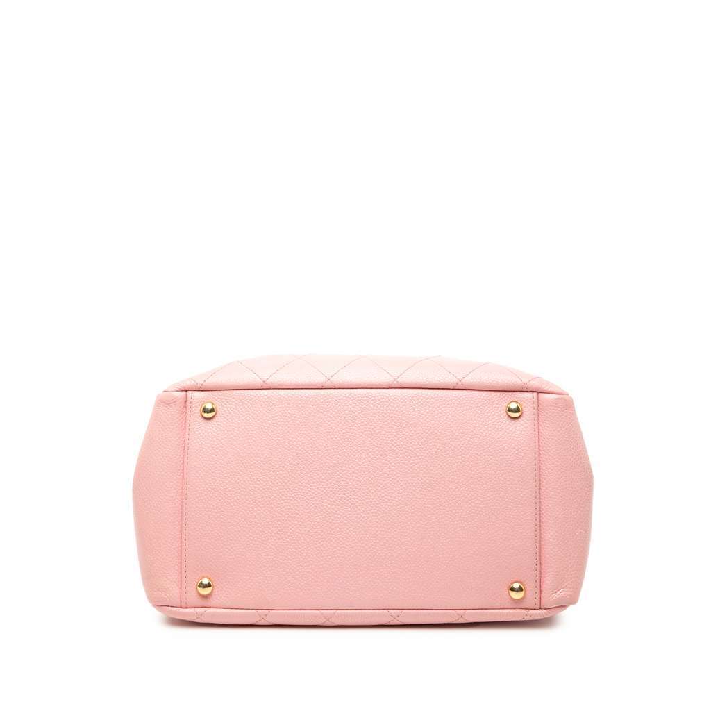 Chanel Petite Caviar Timeless Tote Pink Leather Very good condition - Inside View