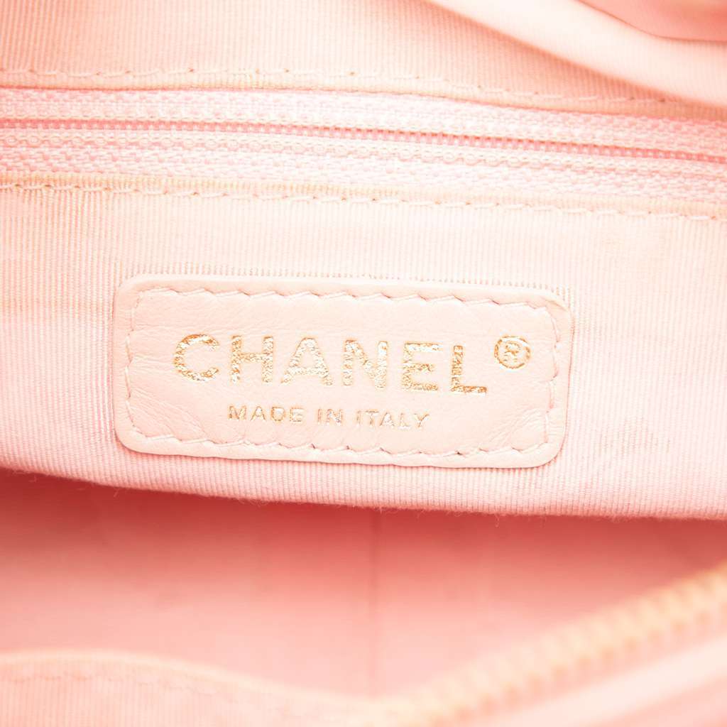 Chanel Petite Caviar Timeless Tote Pink Leather Very good condition - Box View