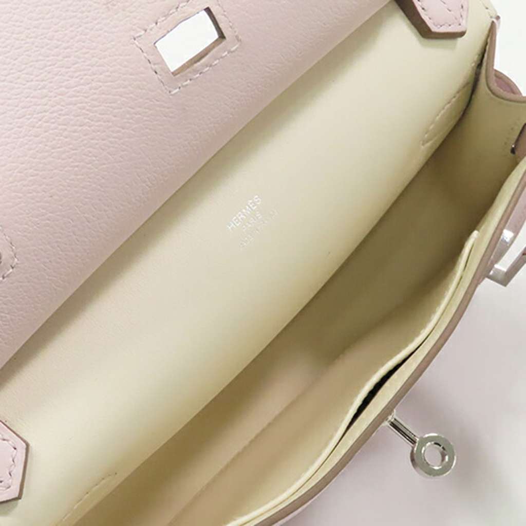 Hermès Mini Evercolor Verso Jypsiere Pink Leather Good condition - Model View