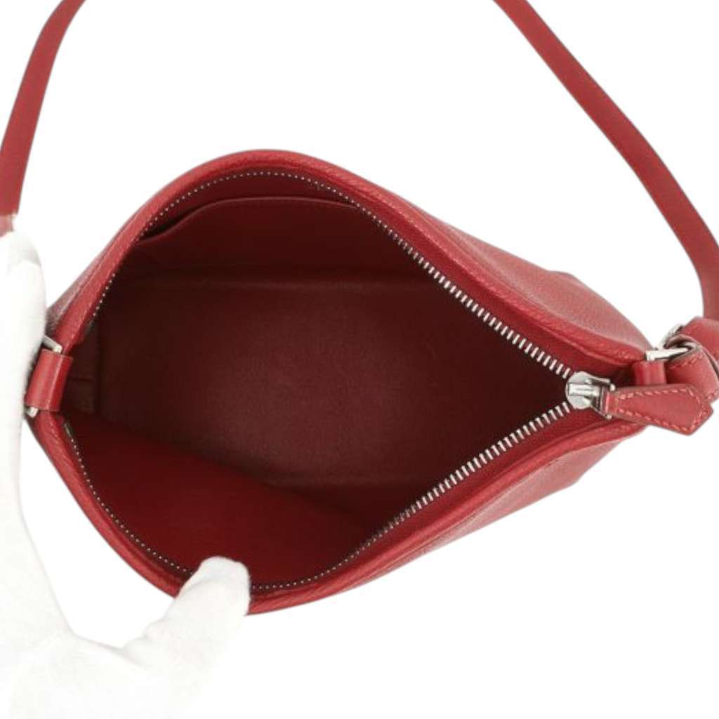 Hermès Togo Berlingot 23 Red Leather Good condition - Model View