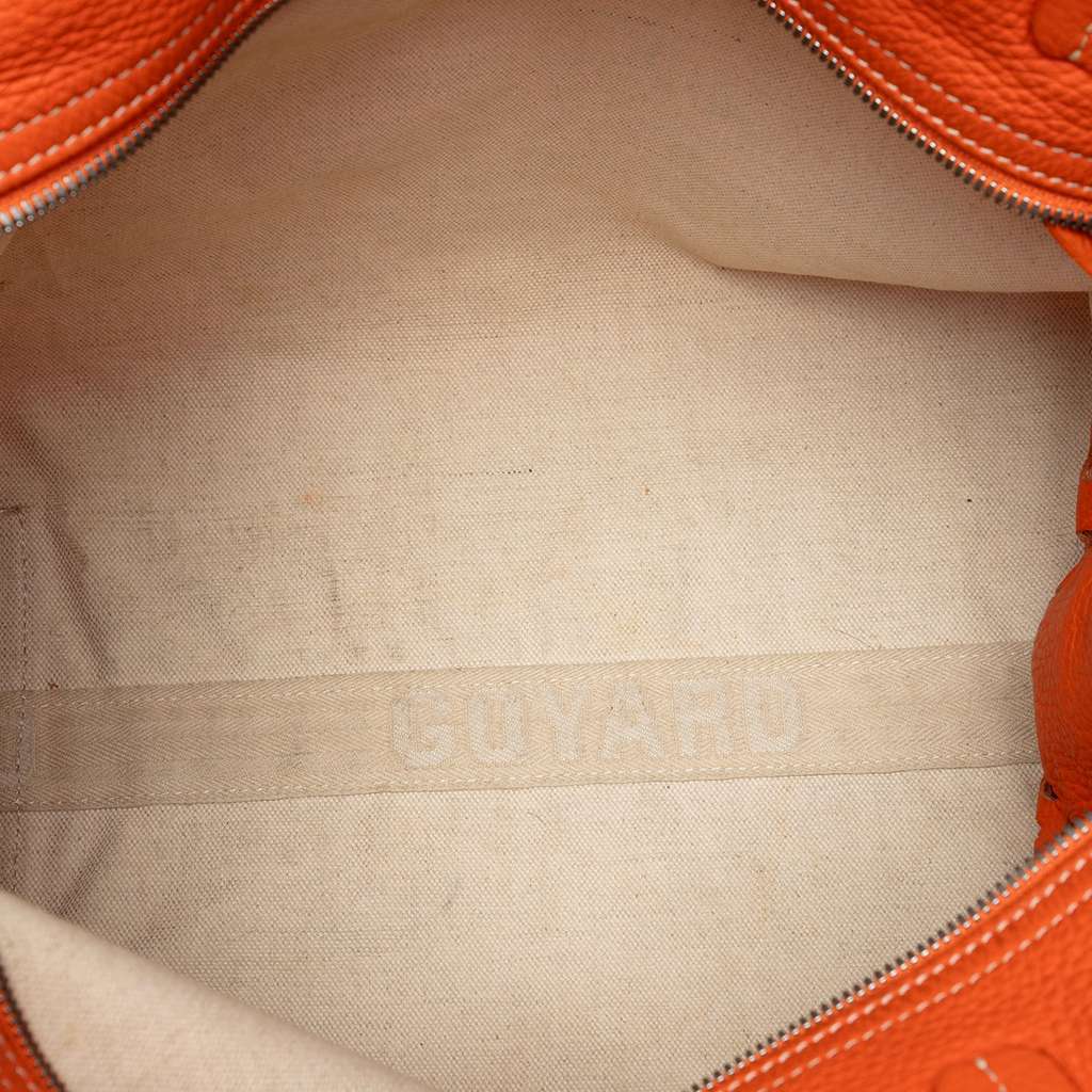 Goyard Goyardine Sac Hardy Pet Carrier PM Orange Canvas Good - Model View