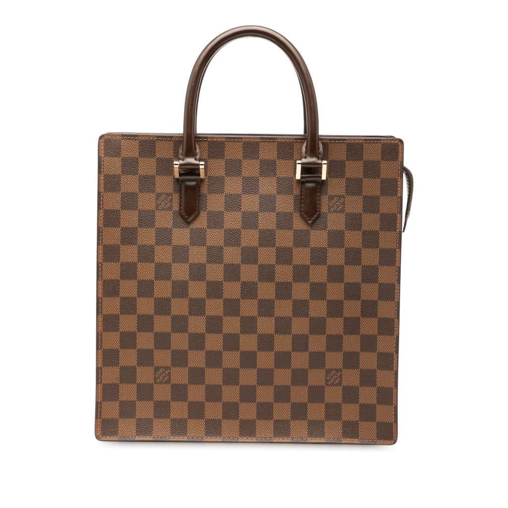 Louis Vuitton Damier Ebene Venice Sac Plat Brown Very good condition - Front View