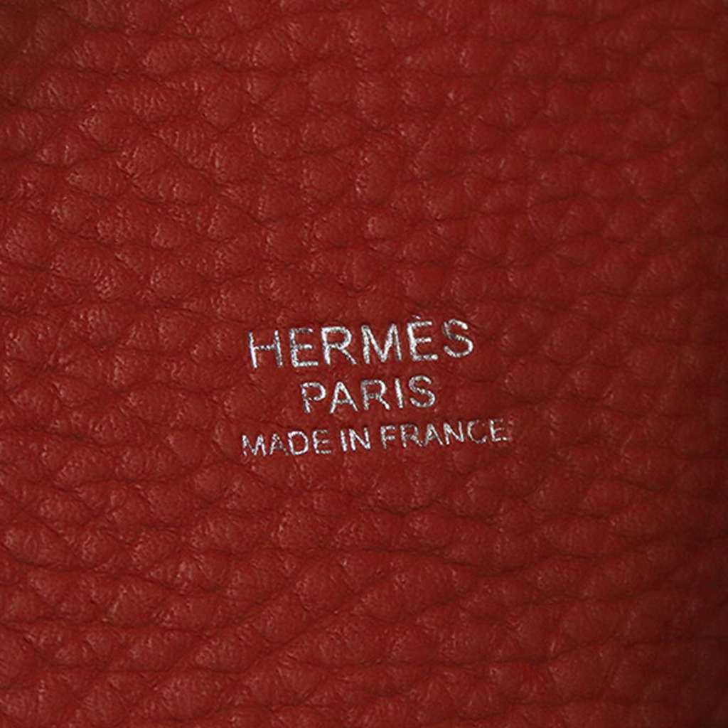 Hermès Bicolor Clemence and Swift Picotin Lock 22 Red Leather Good condition - Box View