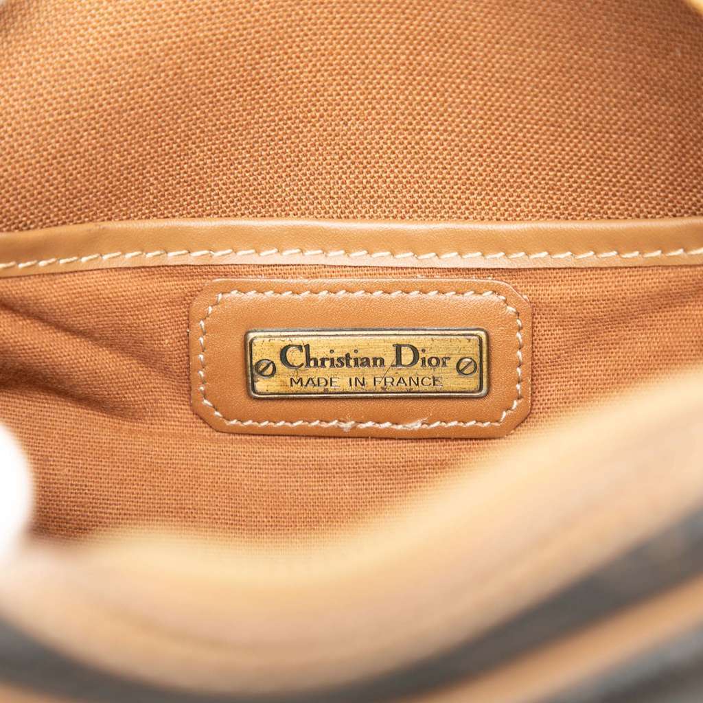 Dior Honeycomb Coated Canvas Crossbody Black Canvas Good - Box View