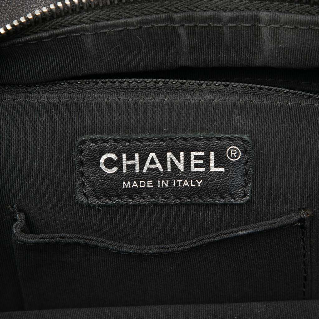 Chanel Small CC Calfskin Drawstring Flap Backpack Black Leather Very good - Box View