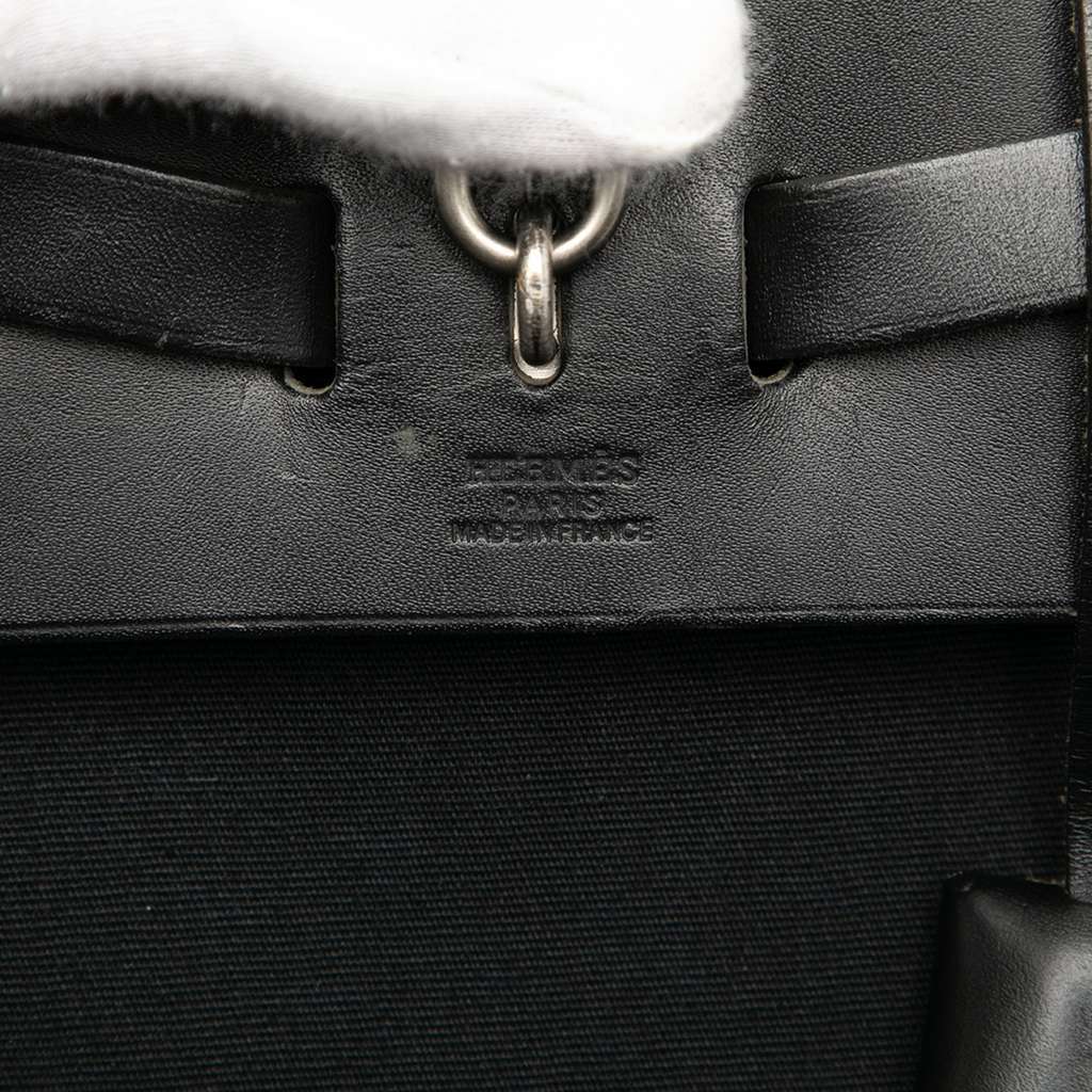 Hermès Toile Herbag GM Backpack Black Canvas Good condition - Box View