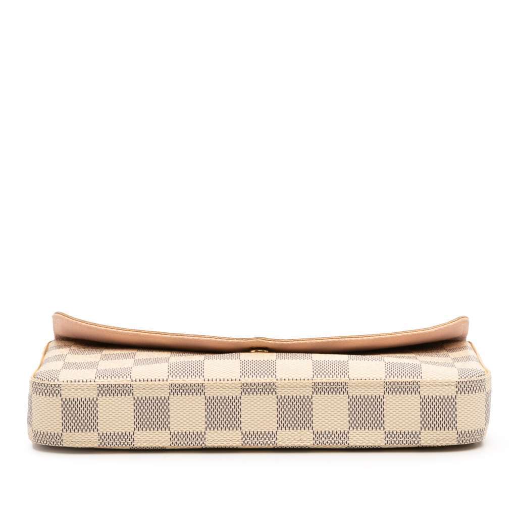 Louis Vuitton Damier Azur Pochette Felicie White Good - Inside View