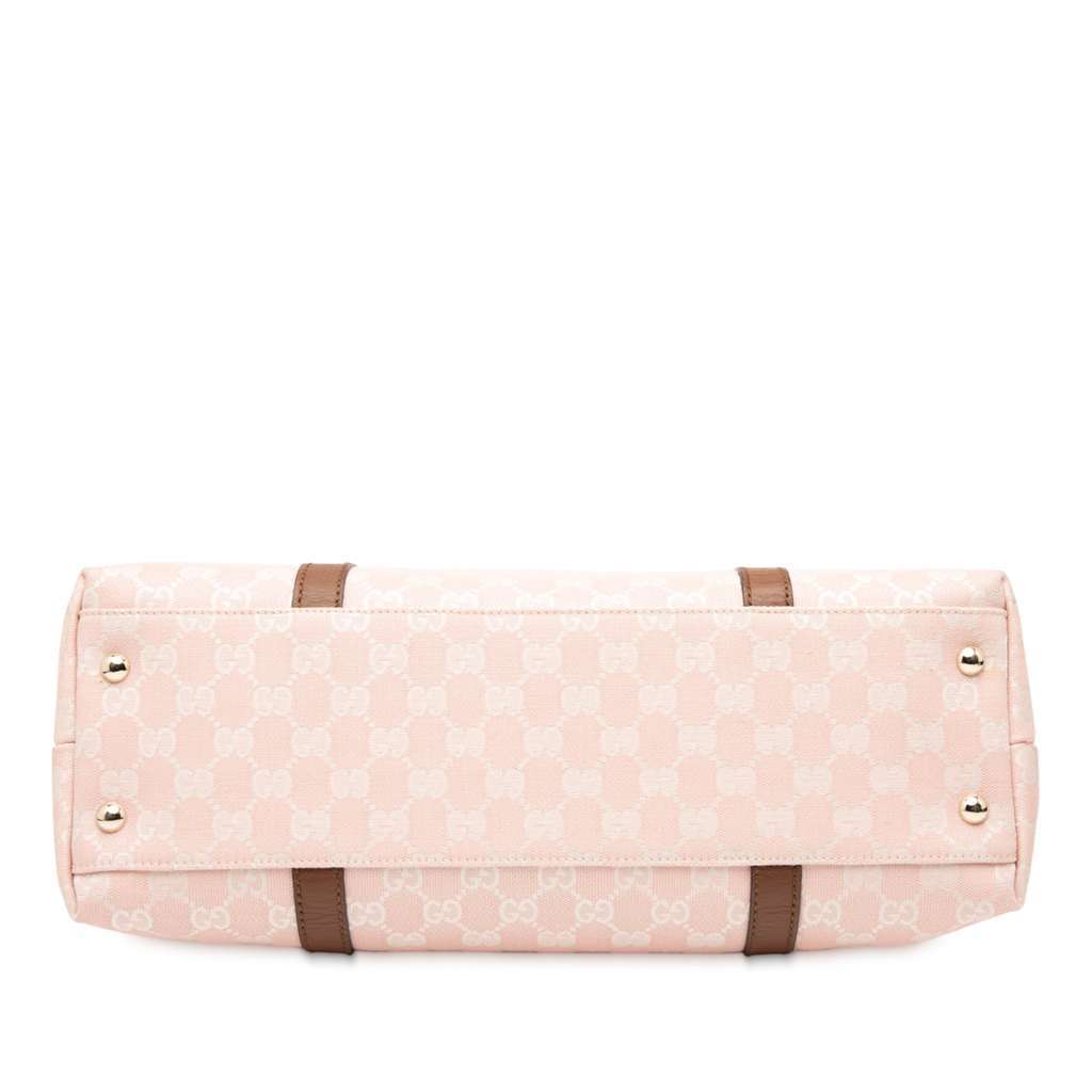 Gucci GG Canvas Tote Pink Canvas Good - Inside View