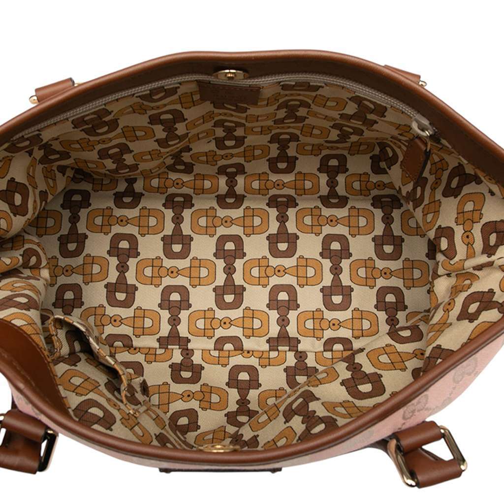 Gucci GG Canvas Tote Pink Canvas Good - Model View