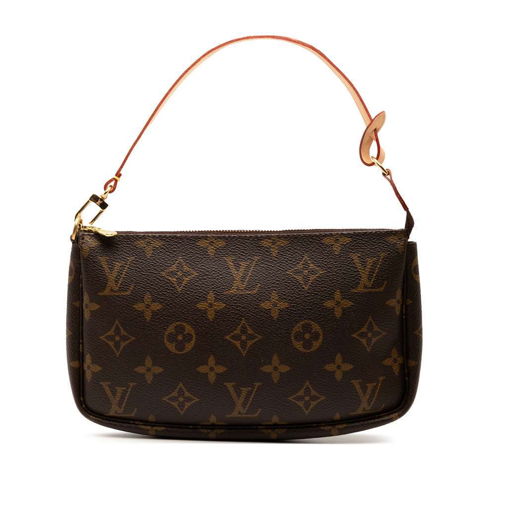 Louis Vuitton Monogram Pochette Accessoires Brown Very good - Front View