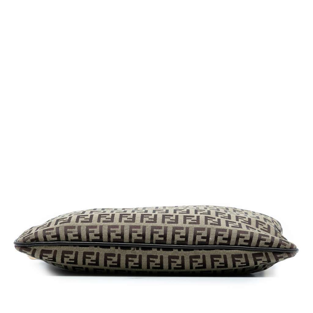 Fendi Zucchino Canvas Crossbody Brown Canvas Very good - Inside View