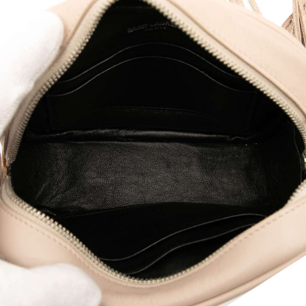 Saint Laurent Nappa Monogram Blogger Bag Brown Leather Good - Model View
