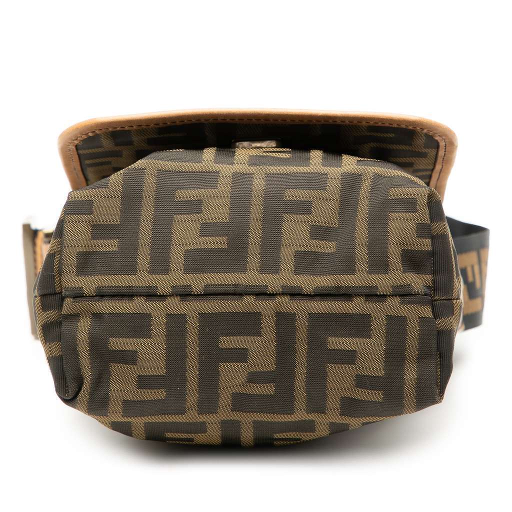 Fendi Mini FF Zucca Canvas Crossbody Brown Canvas Very good - Inside View