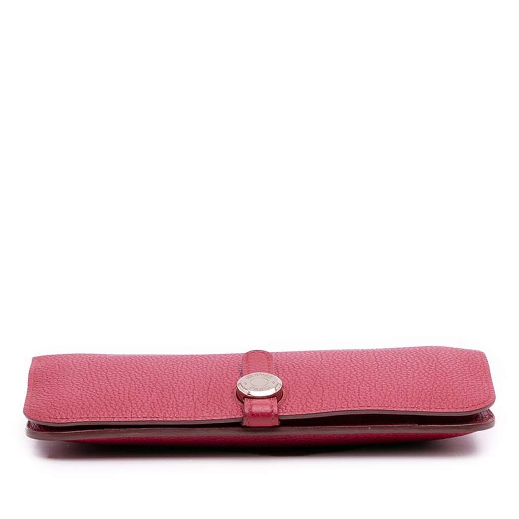 Hermès Togo Dogon Duo Wallet GM Red Leather Good condition - Inside View