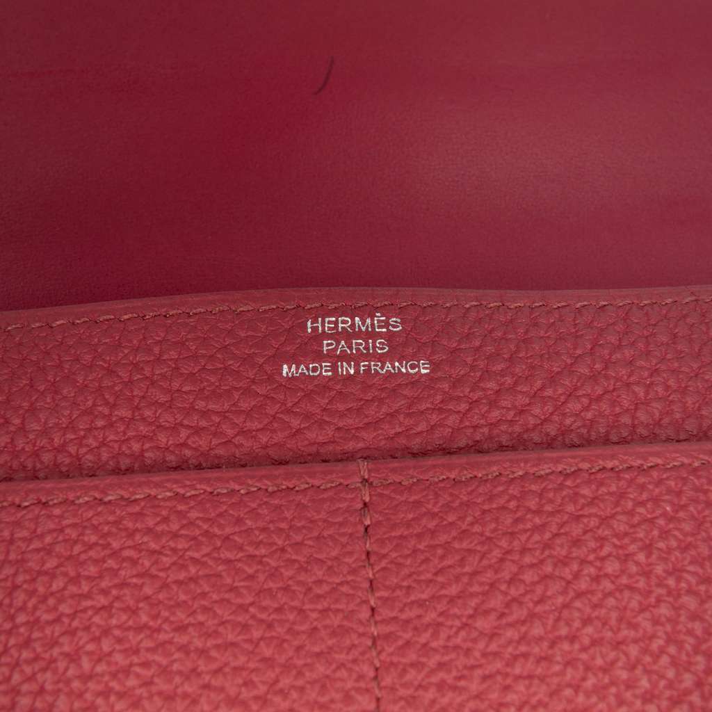Hermès Togo Dogon Duo Wallet GM Red Leather Good condition - Box View