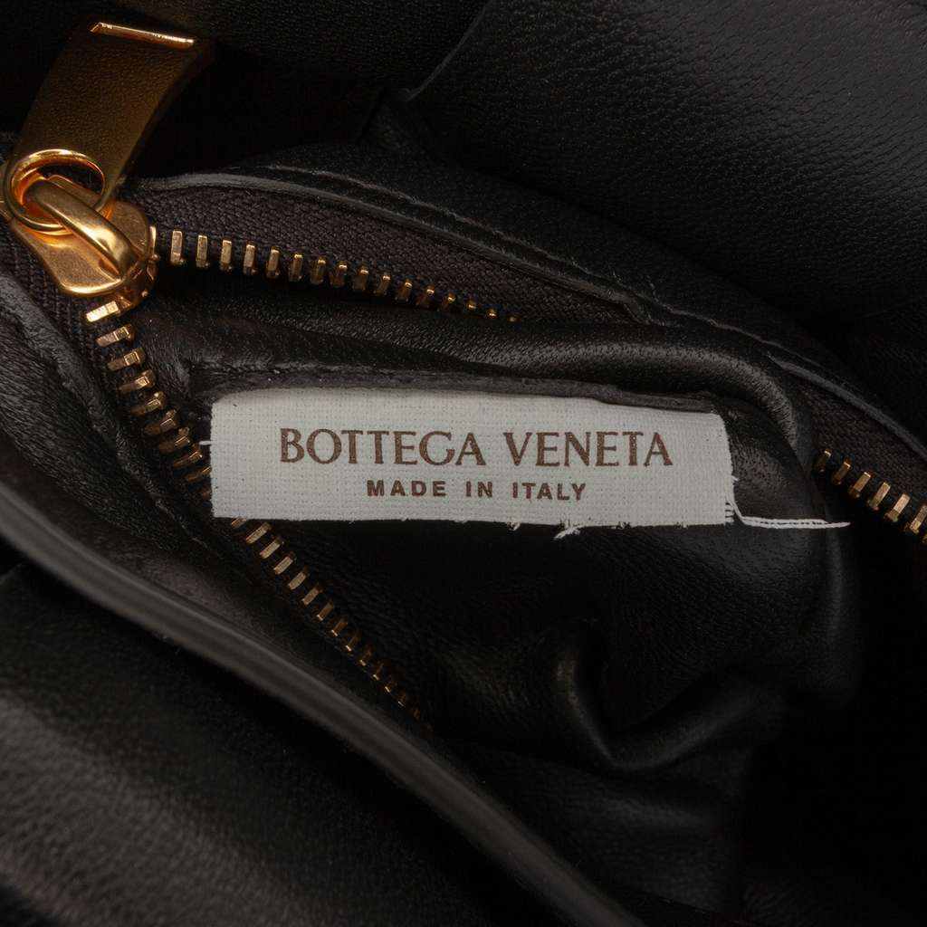 Bottega Veneta Nappa Intrecciato Padded Chain Cassette Satchel Black Leather Good - Box View